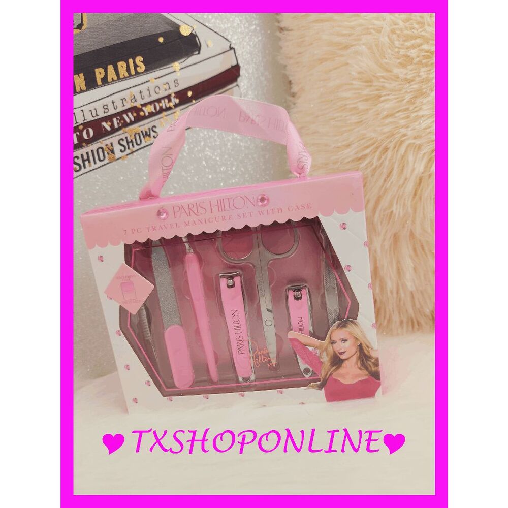 💗💅 Paris Hilton} Travel Manicure Set 7 Pieces with Case💅💗NWT